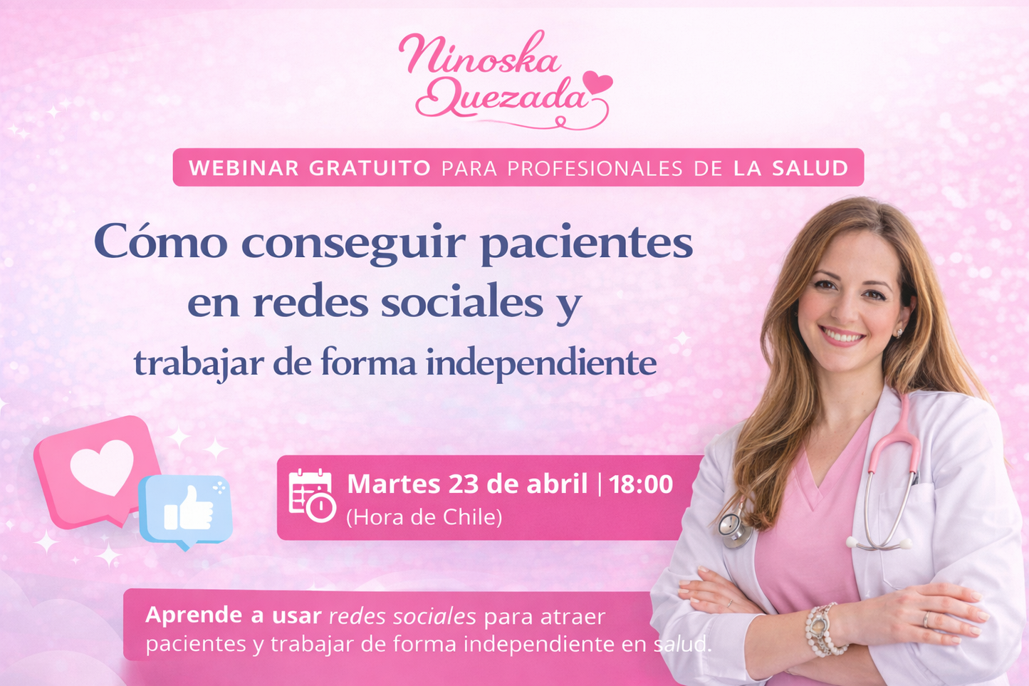 Webinar 2026: Cómo vivir de tu profesión en salud usando Instagram